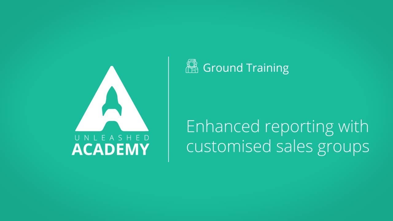 Enhanced reporting with customised sales groups YouTube thumbnail image