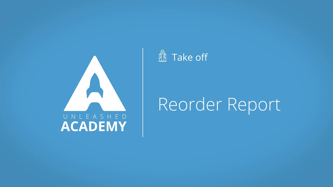 Reorder Report YouTube thumbnail image