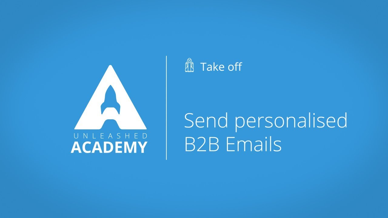 Send personalised B2B Emails YouTube thumbnail image