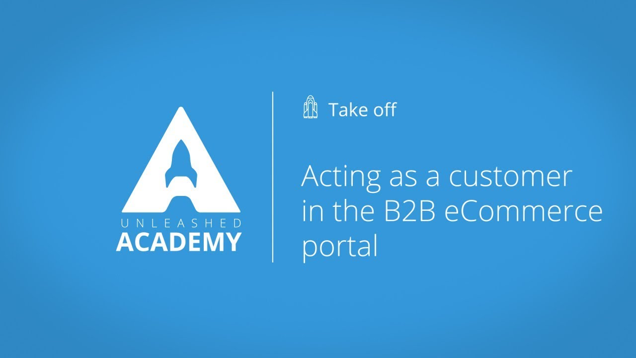 Acting as a customer in the B2B eCommerce portal YouTube thumbnail image
