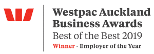 Westpac Auckland Business Awards - BEST OF THE BEST 2019 - Winner - Employer of the Year